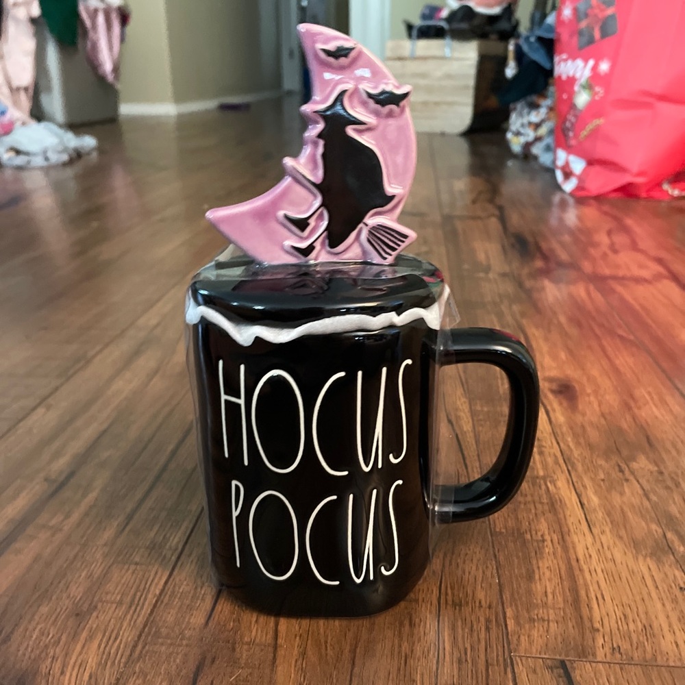 RAE DUNN Halloween "HOCUS POCUS" BlackWitch Topper
